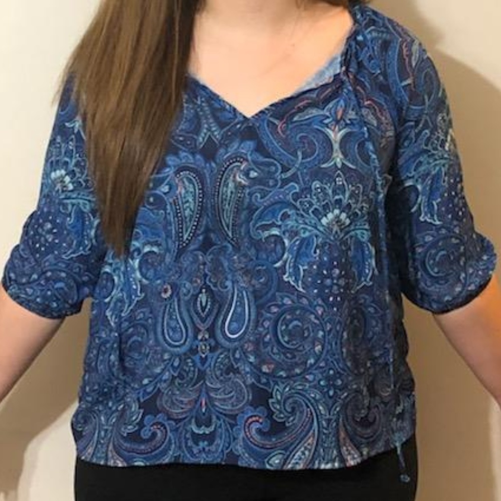Paisley Alloy Blouse